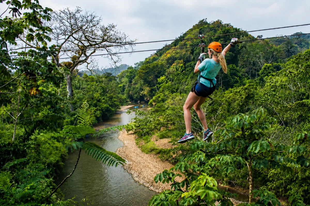 Zipline adventure in Belize